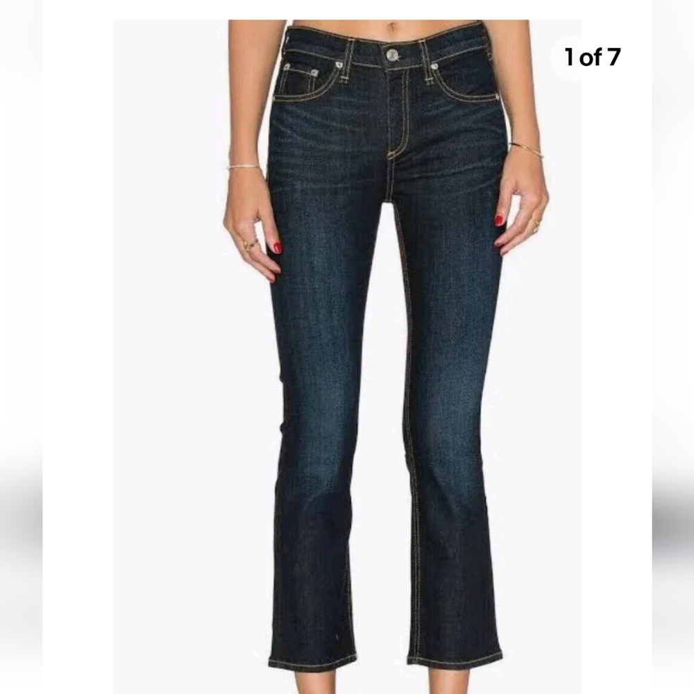 Rag & Bone 10 Inch Crop Kensington Jeans